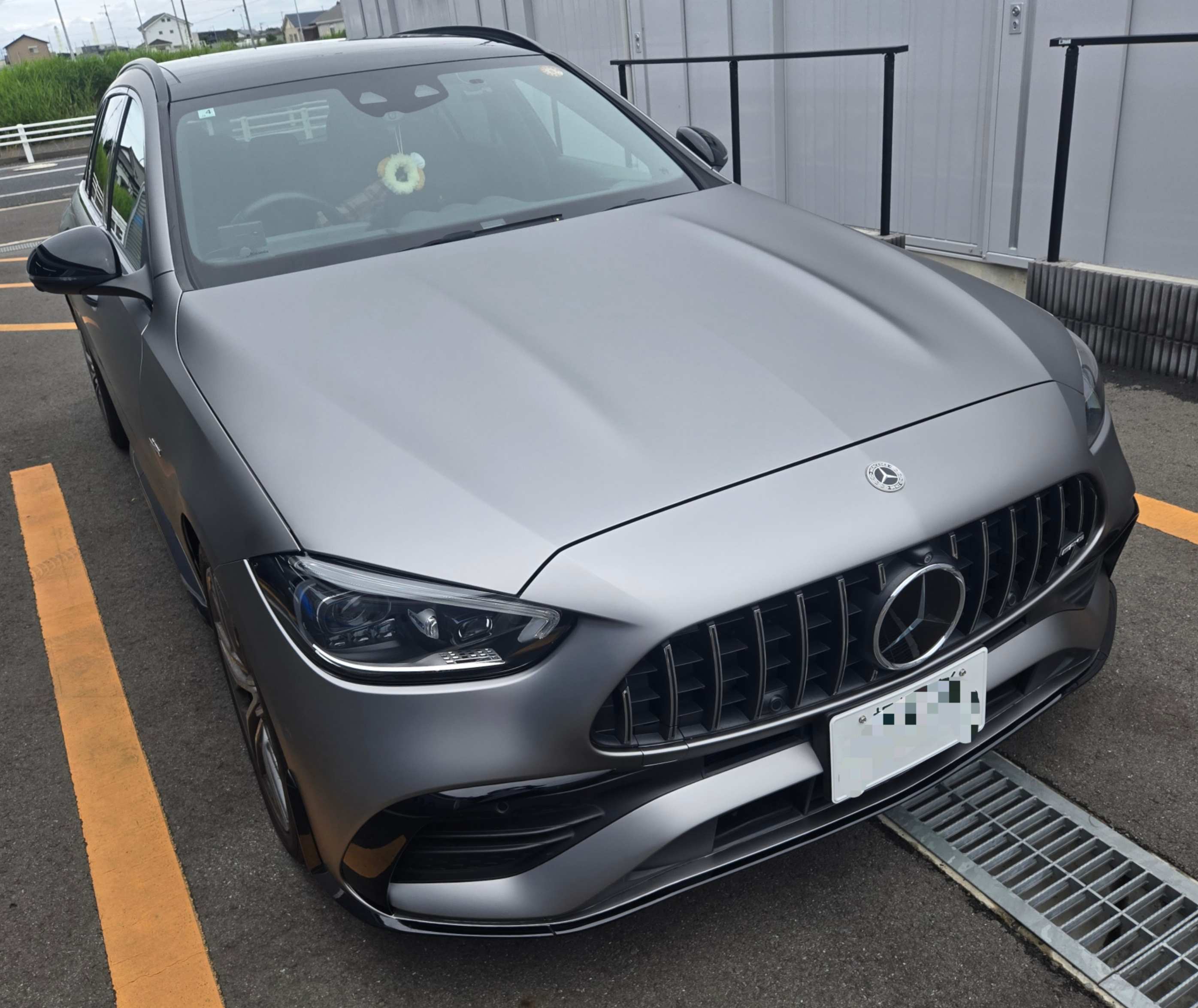 Mercedes-AMG C43 ステーションワゴン マットダークシルバー カーラッピング 千葉 木更津